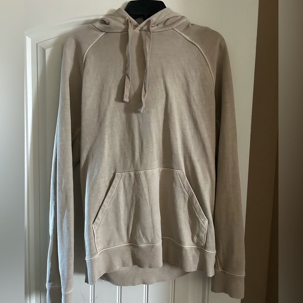 Beige Hoodie with Front Pocket